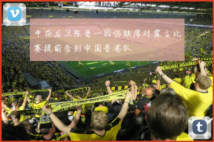 申花后卫陈晋一因伤缺席对蒙古比赛提前告别中国香港队